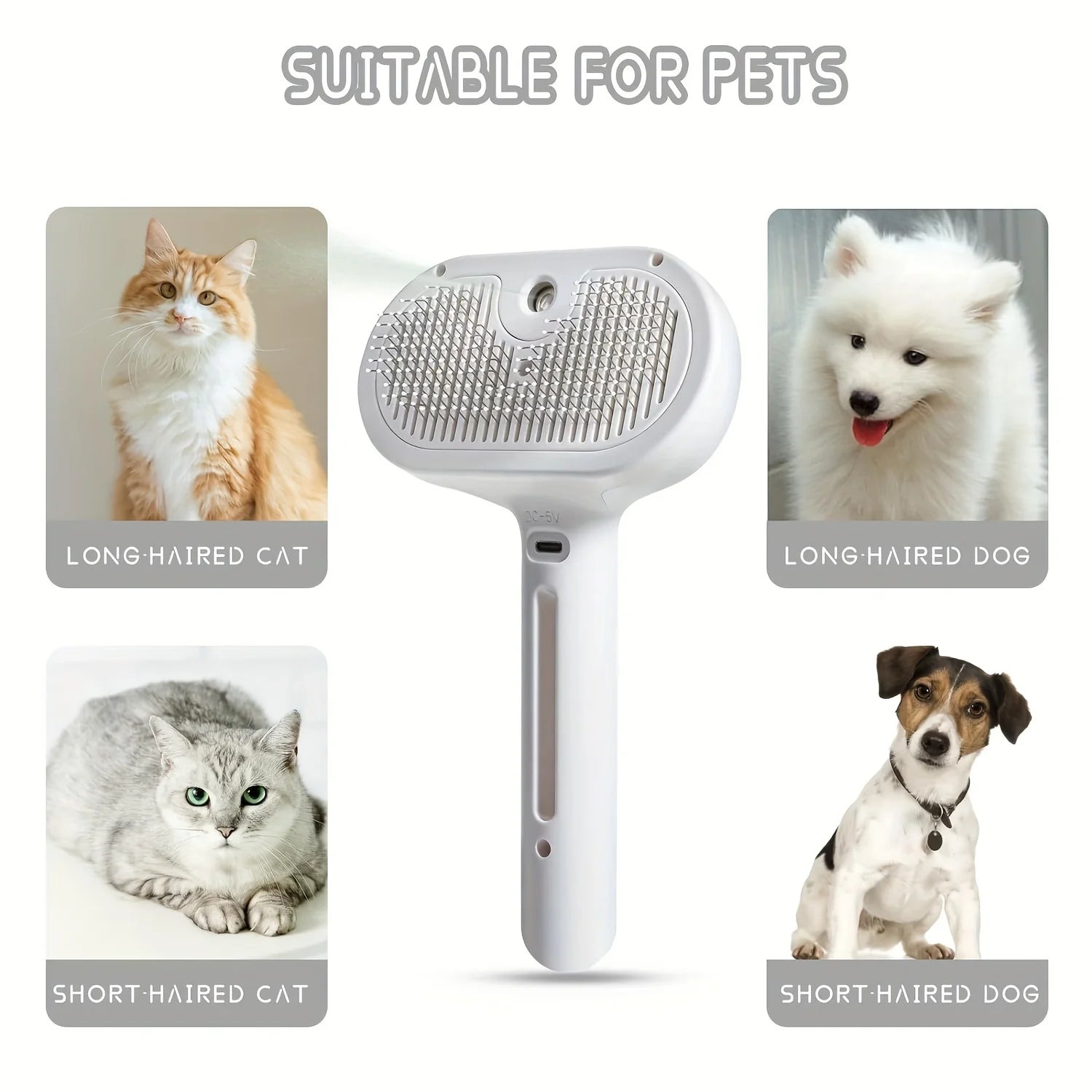 Happytail 2-in-1 Pet Grooming Brush